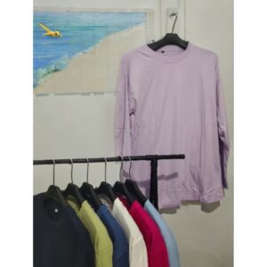 Kaos Lengan Panjang Polos Unisex
