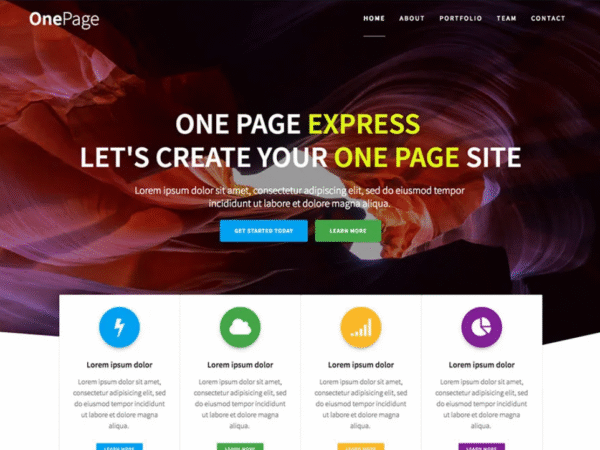 Website Onepage